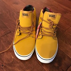 vans mid tops yellow